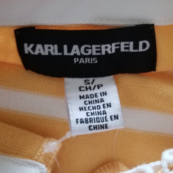 Karl Lagerfeld Paris
Striped & Lace Collared Top - Picture 6 of 11